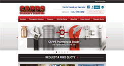 Desktop Screenshot of cappsplumbing.com